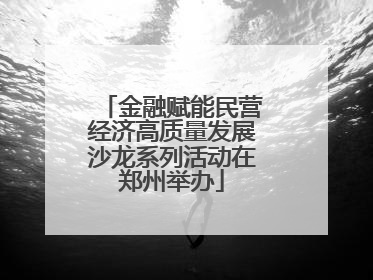 金融赋能民营经济高质量发展沙龙系列活动在郑州举办