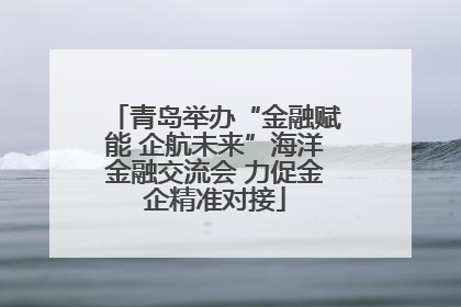 青岛举办“金融赋能 企航未来”海洋金融交流会 力促金企精准对接