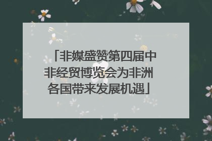 非媒盛赞第四届中非经贸博览会为非洲各国带来发展机遇