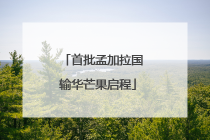 首批孟加拉国输华芒果启程