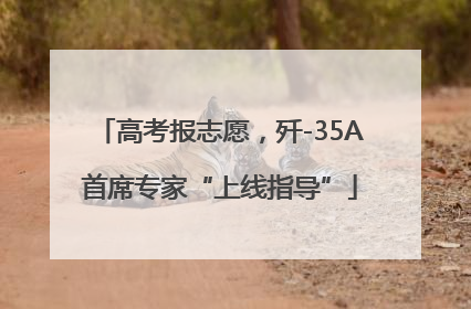 高考报志愿，歼-35A首席专家“上线指导”