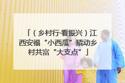 （乡村行·看振兴）江西安福“小西瓜”撬动乡村共富“大支点”
