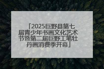 2025巨野县第七届青少年书画文化艺术节暨第二届巨野工笔牡丹画消费季开幕