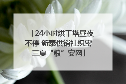 24小时烘干塔昼夜不停 新泰供销社织密三夏“粮”安网