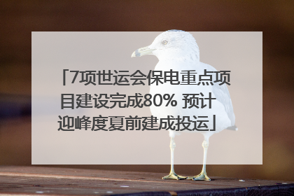 7项世运会保电重点项目建设完成80% 预计迎峰度夏前建成投运