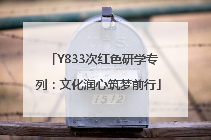 Y833次红色研学专列：文化润心筑梦前行